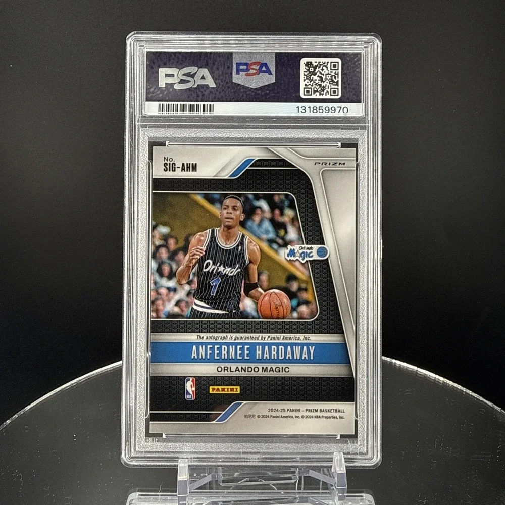 2024-25 Panini Prizm Legends Anfernee Hardaway PSA 10 Autograph